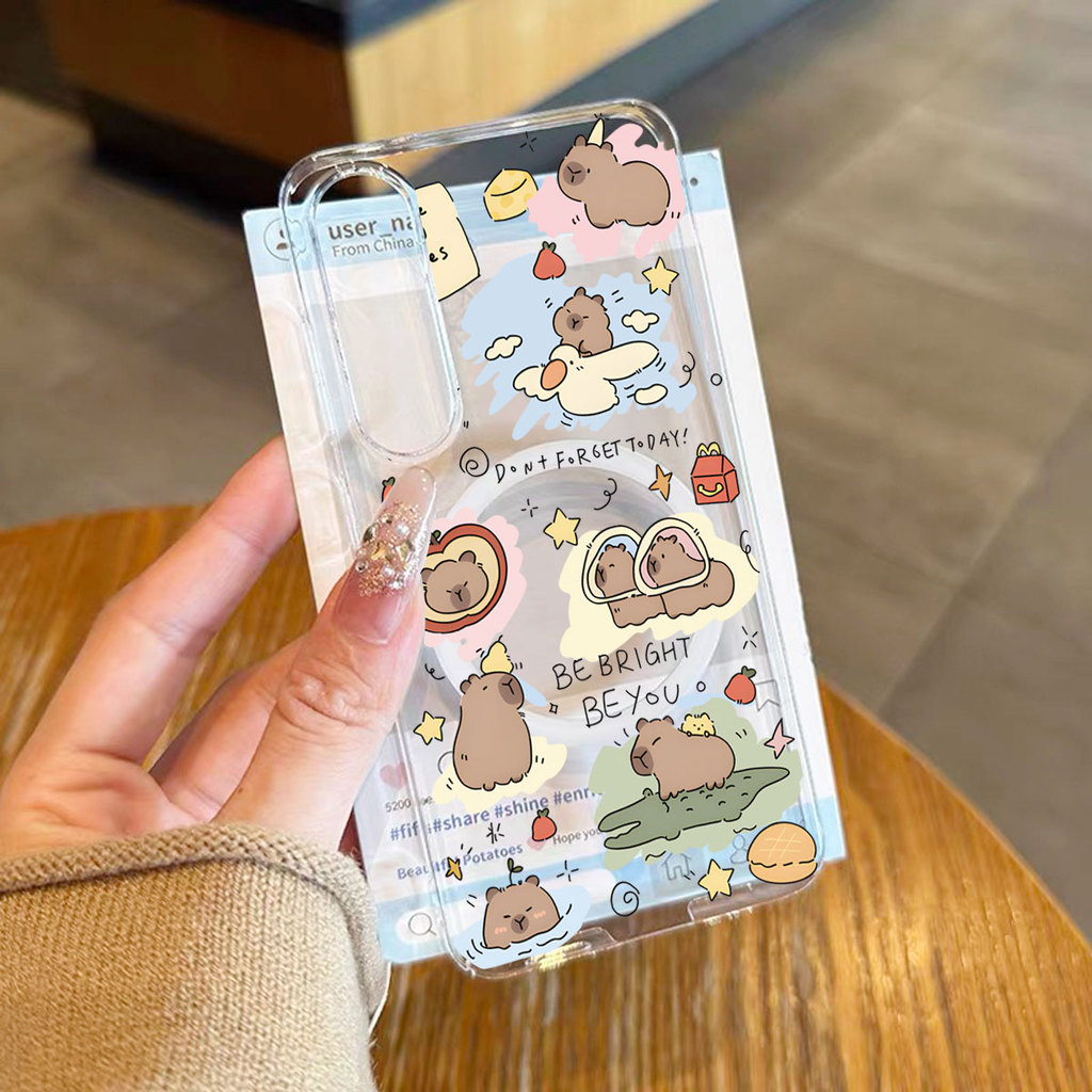 เคส ชาร์จไร้สาย สำหรับ Samsung A57 A37 A07 A17 A06 A16 A26 A36 A56 A55 S26 S25 S24 S23 Ultra S25Fe S24Fe S23Fe ลายน่ารัก