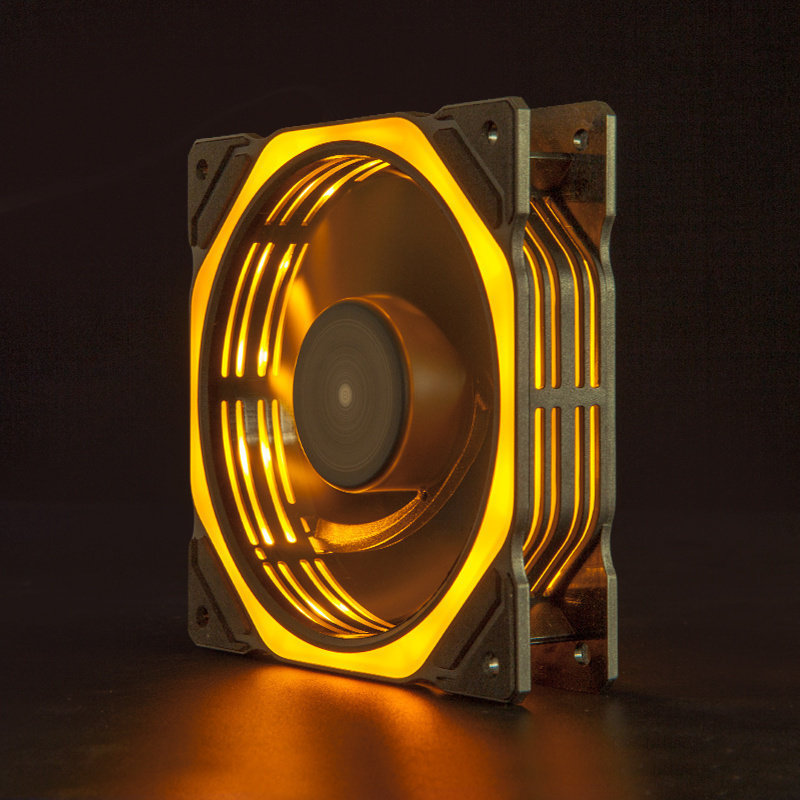 พัดลมคอม พัดลมคอม rgb พัดลมแชสซีหม้อน้ําคอมพิวเตอร์ 12V