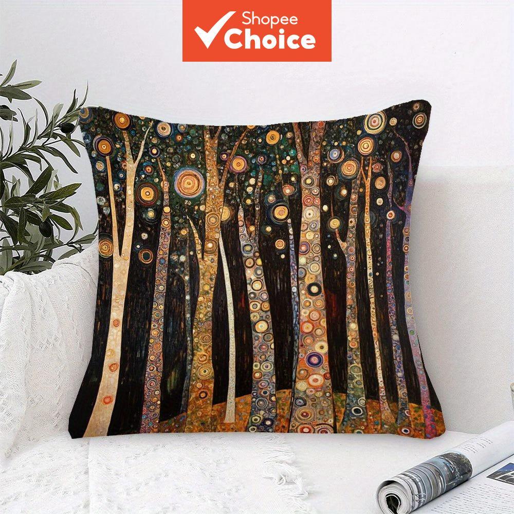 ปลอกหมอน 1 ชิ้น Gustav Klimt ปลอกหมอนลาย Tree of Life