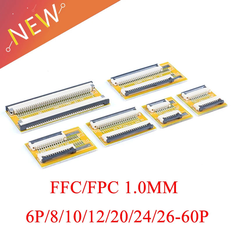 2PCS Pitch 1.0 มม.AWM 20624 20706 20861 105C 60V VW-1 Connector FPC FFC ยืดหยุ่นแบนสาย Extension Boa