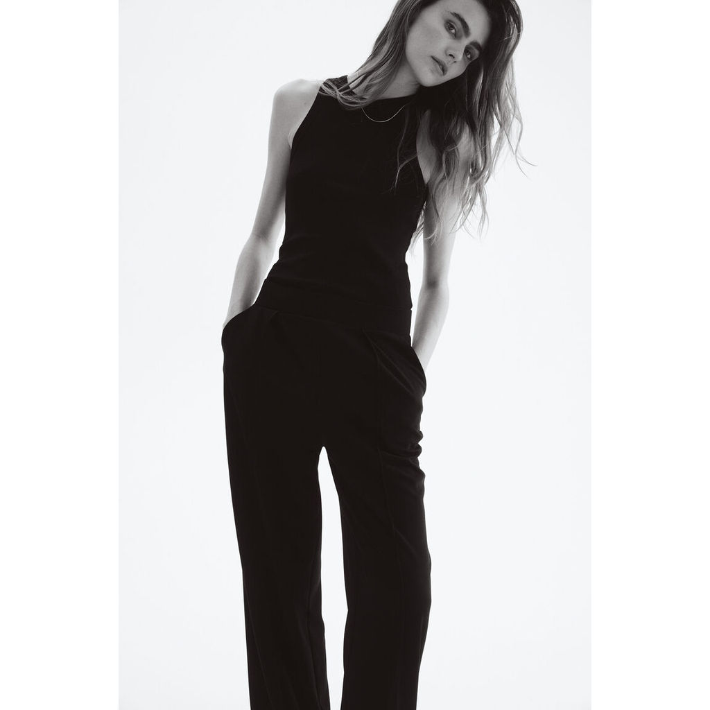 H&M(เอชแอนด์เอ็ม) กางเกงขายาวทรงเข้ารูปเอวสูง ผู้หญิง 1091186_11