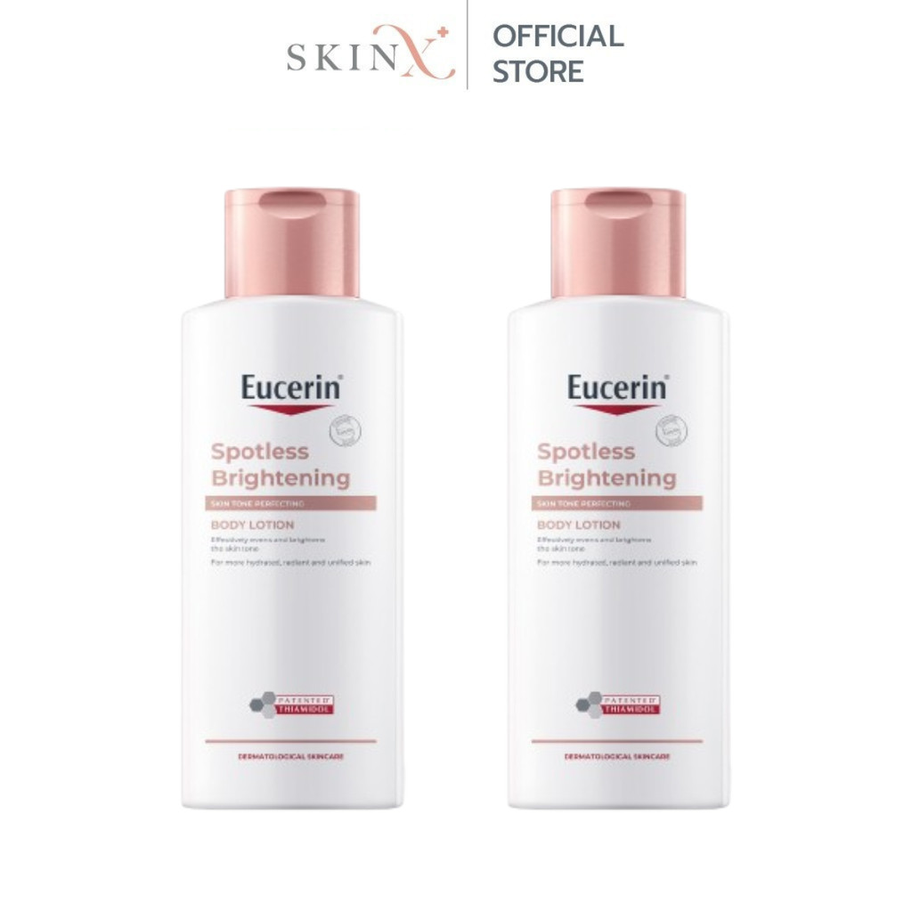 [แพ็กคู่สุดคุ้ม] Eucerin SPOTLESS BRIGHTENING THIAMIDOL SKIN TONE PERFECTING BODY LOTION 250ML ผลิตภัณฑ์บำรุงผิวกาย
