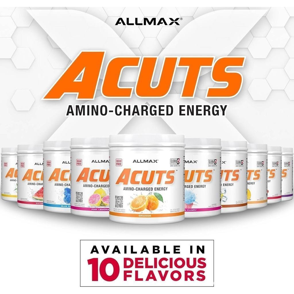 ALLMAXACUTSAminoEnergyPowderwithAminoAcidsplement–เกรป,30เซิร์ฟเวอร์,Cafeine,GreenCoffeeExtract,L-Ca