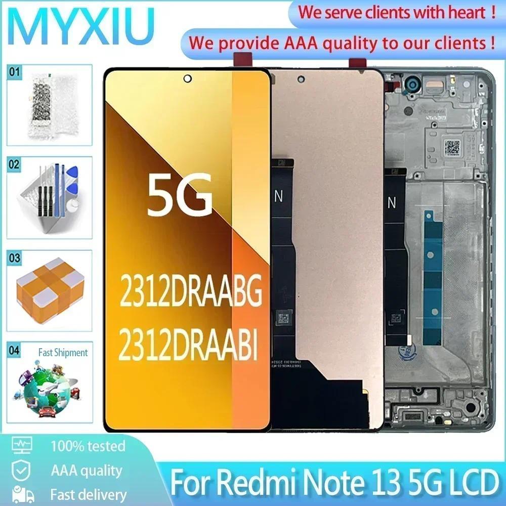 AMOLED 6.67 "สําหรับXiaomi Redmiหมายเหตุ13 5G LCD 2312DRAABG 2312DRAABIจอแสดงผลLCD Touch Screen Pane