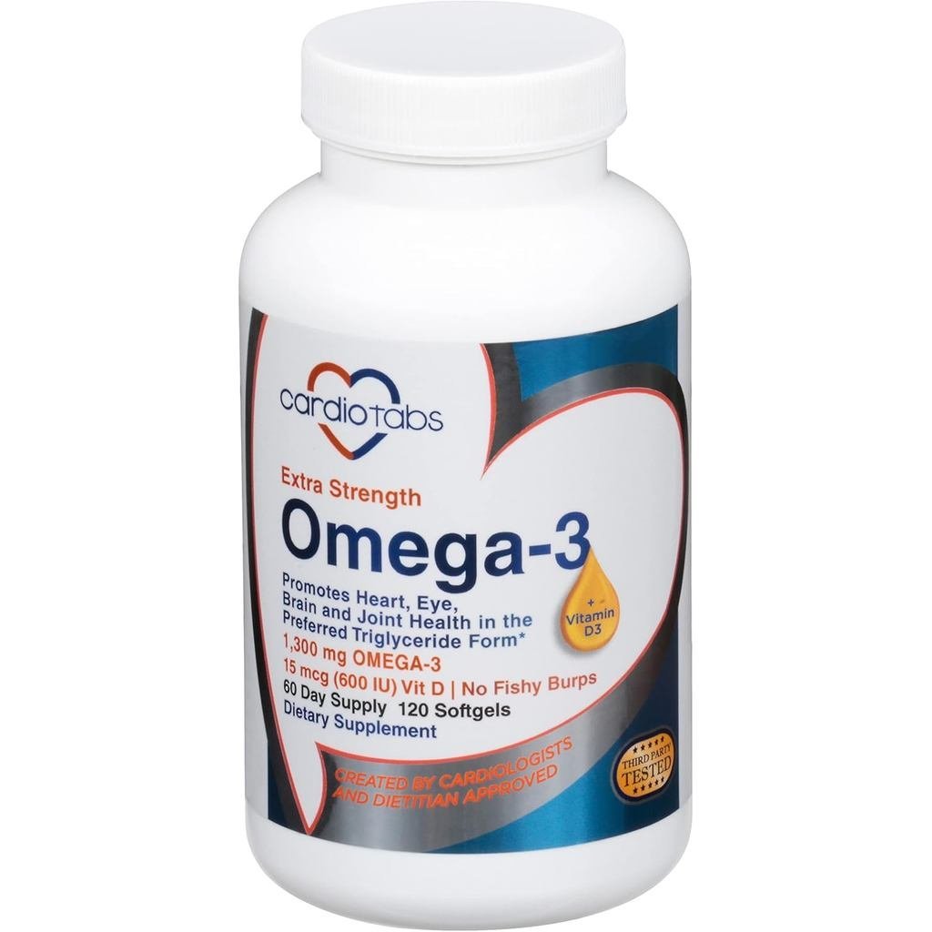 Omega3 Extra Strength + D3 Triglyceride Form 1300 mg Omega3 600 DHA 600 EPA พร้อม 600 IU D3