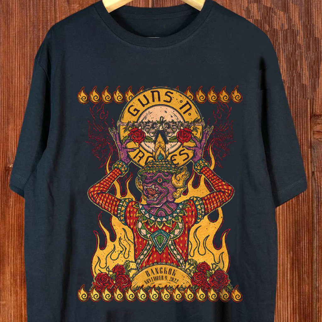 เสื้อยืด Guns and Roses Rock Band Bangkok Thailand