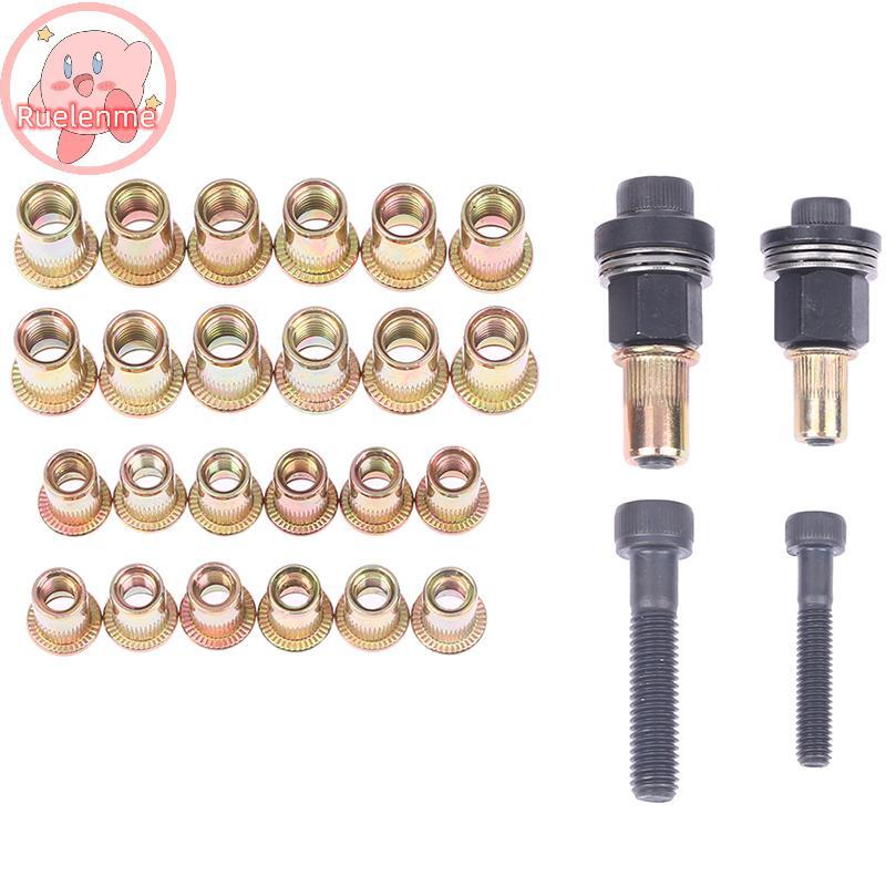 Uelenme M6 M8 Rivet Nut s คู่มือ Riveter คอลัมน์สแตนเลสหกเหลี่ยมถั่ว AM6SS AM8SS DIY เจาะ Rivet ด้าน