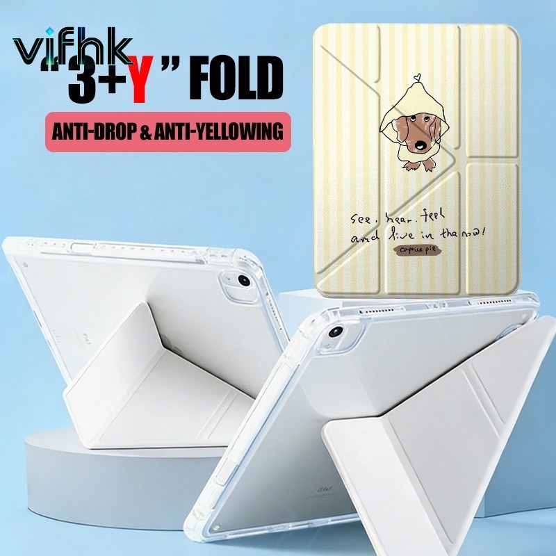 TRI Trifold + Y-Type Design, เคส Infinix TECNO คุณภาพดีที่สุด, สัตว์ลายเข้ากันได้กับ Infinix XPAD 11