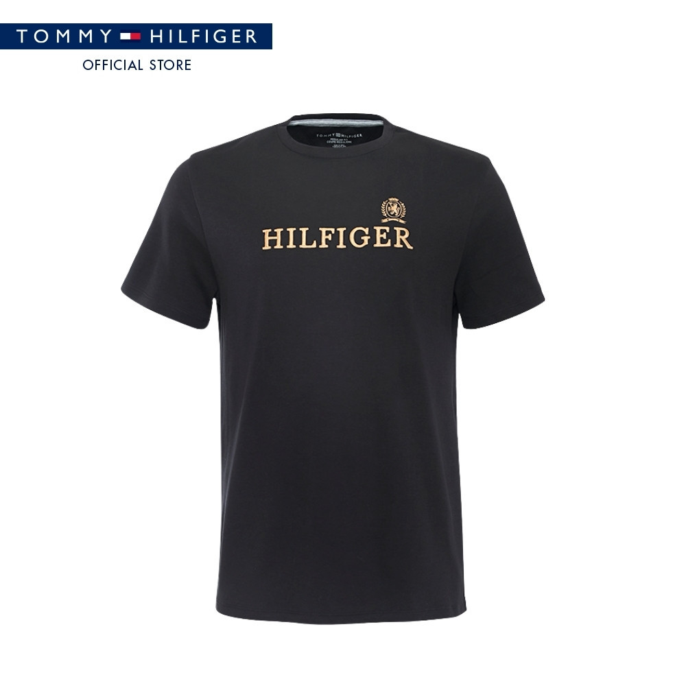 Tommy Hilfiger เสื้อยืด ผู้ชาย รุ่น XM0XM06465 BDS - สีดำ