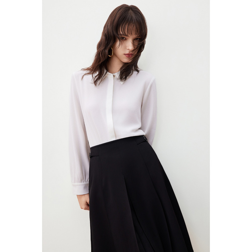 G2000 เสื้อเบลาส์สำหรับผู้หญิง ทรง Regular Fit รุ่น 5624110101 WHITE ราคา ถูกที่สุด ดีลบีเคเค แกลเลอรีภาพที่ 6