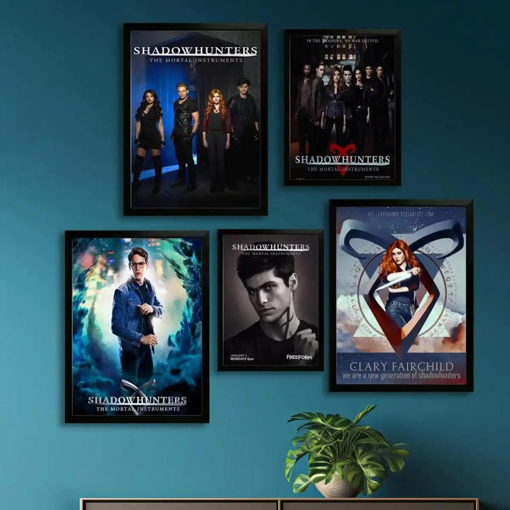 Canvas art poster from the Shadowhunters series, modern bedroom decoration. Wall art decoration.