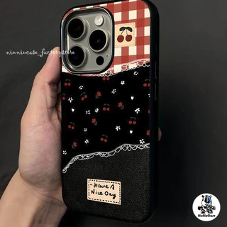 เคสสำหรับไอโฟน For Iphone 13 12 11 17 16 15 14 Pro Max X Xr Xs Max 7 8 Plus SE 16 Plus โทรศัพท์ Insมะเขือเทศสีแดงปกอ่อน
