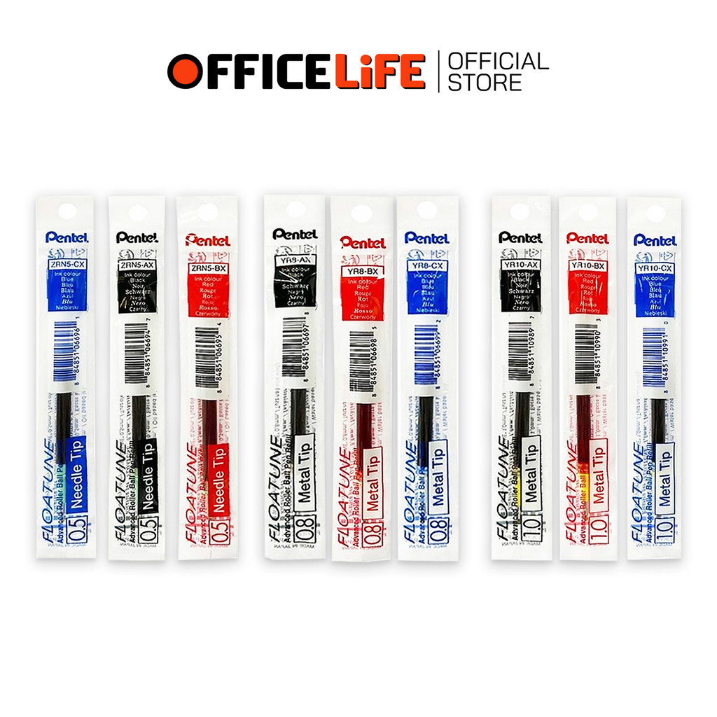PENTEL (เพนเทล) ไส้ปากกา รุ่น FLOATUNE ขนาด 0.5 /0.8 /1.0 มม. ( 1 ชิ้น )