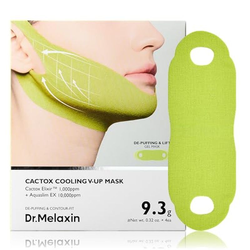 Mewing Band – Cactox + คาเฟอีน + แถบยกคางคู่คอลลาเจนสําหรับขากรรไกรหย่อนคล้อย & พัฟหน้า | 115.4% กรา
