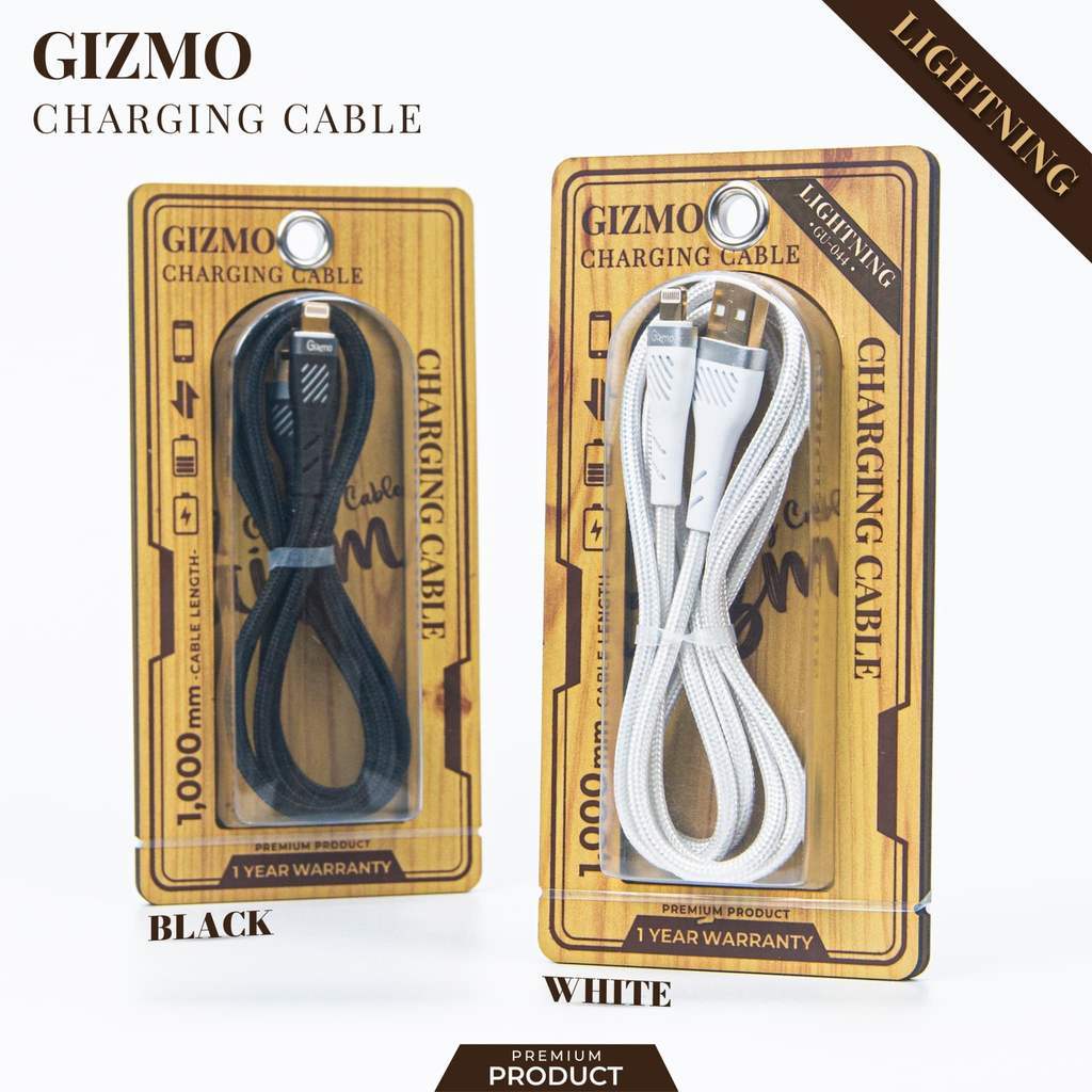 Gizmo สายชาร์จใช้สำหรับไอโฟน สายผ้าถัก สวยหรู แข็งแรง ชาร์จเร็ว รุ่น GU-044