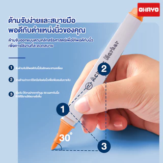 【Ohayo ของแท้】ปากกาอะคริลิค ชุดปากกามาร์กเกอร์ศิลปะสำหรับเด็ก ปากกามาร์กเกอร์ ปากกามาร์กเกอร์สำหรับวาดภาพนักเรียน
