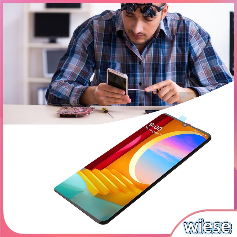 Wiese-th Wiese-th หน้าจอ LCD สำหรับกำมะหยี่ 5G G9 ThinQ G900 G900N G900EM G900TM G900UM Digitizer พร