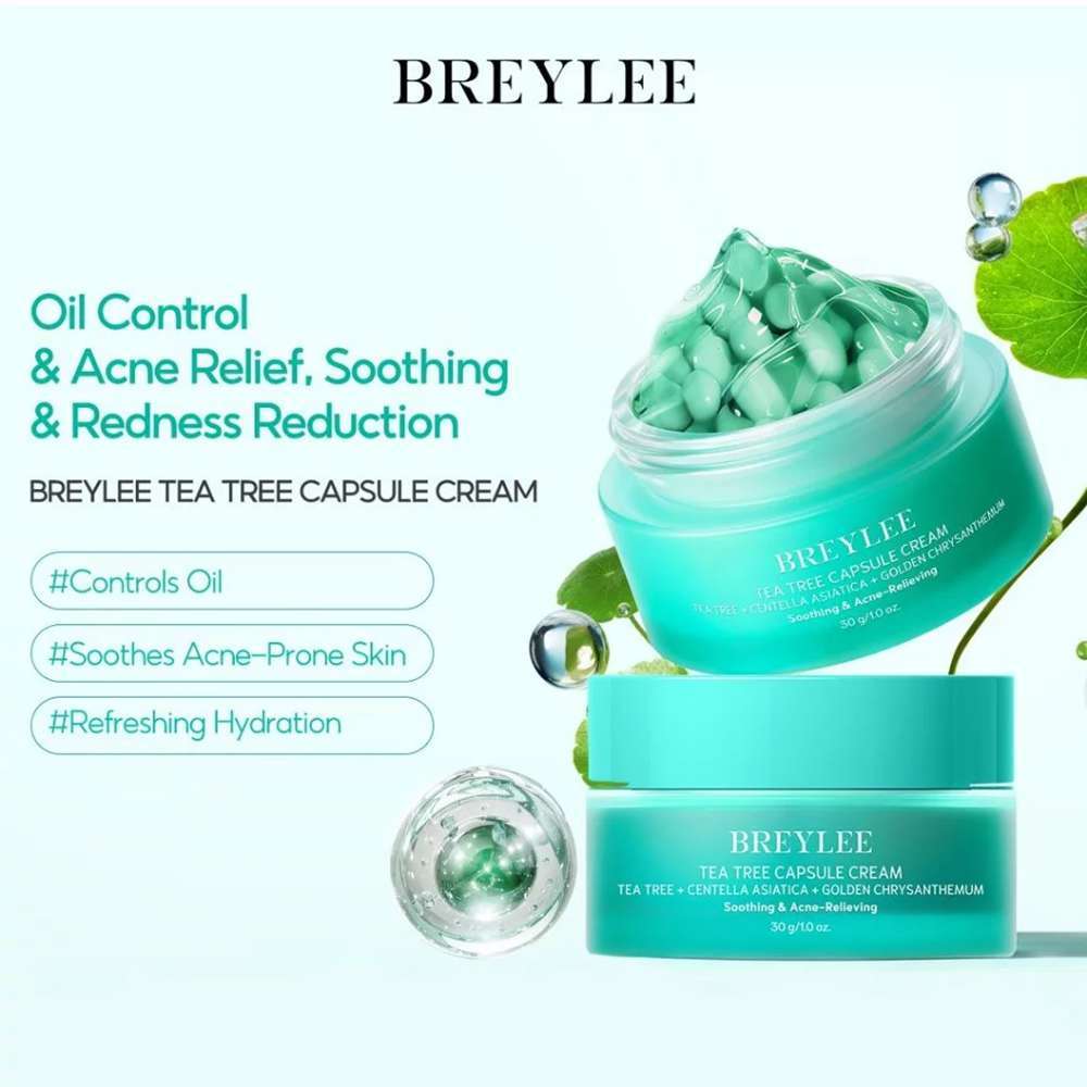 BREYLEE 30g Acne Treatment Capsule Cream Face Cream Pimple Removal Spots Serum