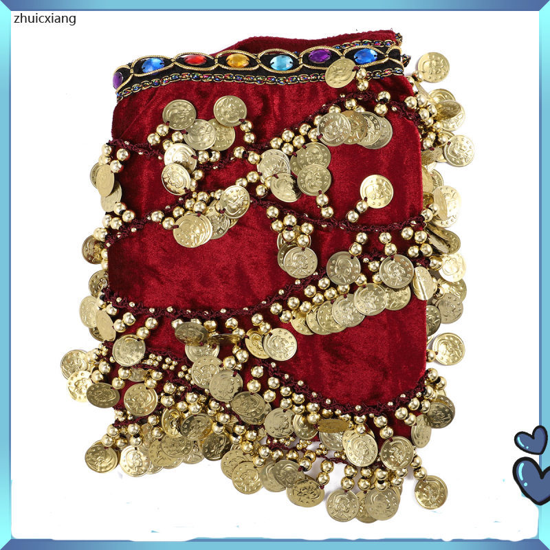 Dancer Girls Belt Belly Accessories Red Wrap