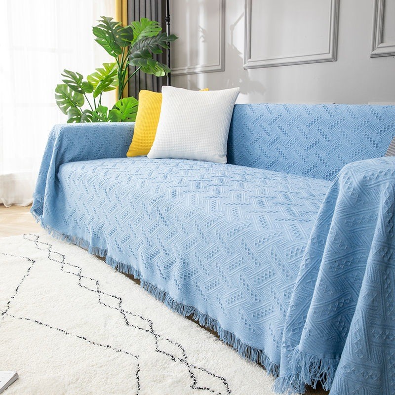 Spot Goods Full-cover sofa slipcover ins Windproof sofa cover High-end sofa dust cover