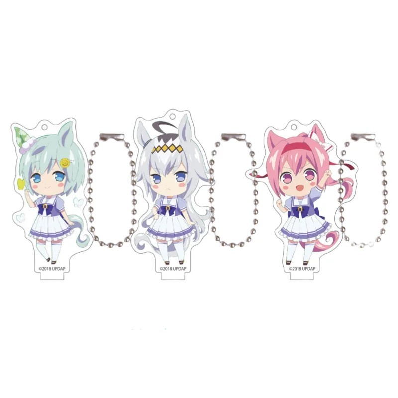 Standee อะนิเมะ Pretty Derby Uma Musume Mica พวงกุญแจ Seiun Sky Oguri หมวก Haru Urara น่ารักโต๊ะศึกษ