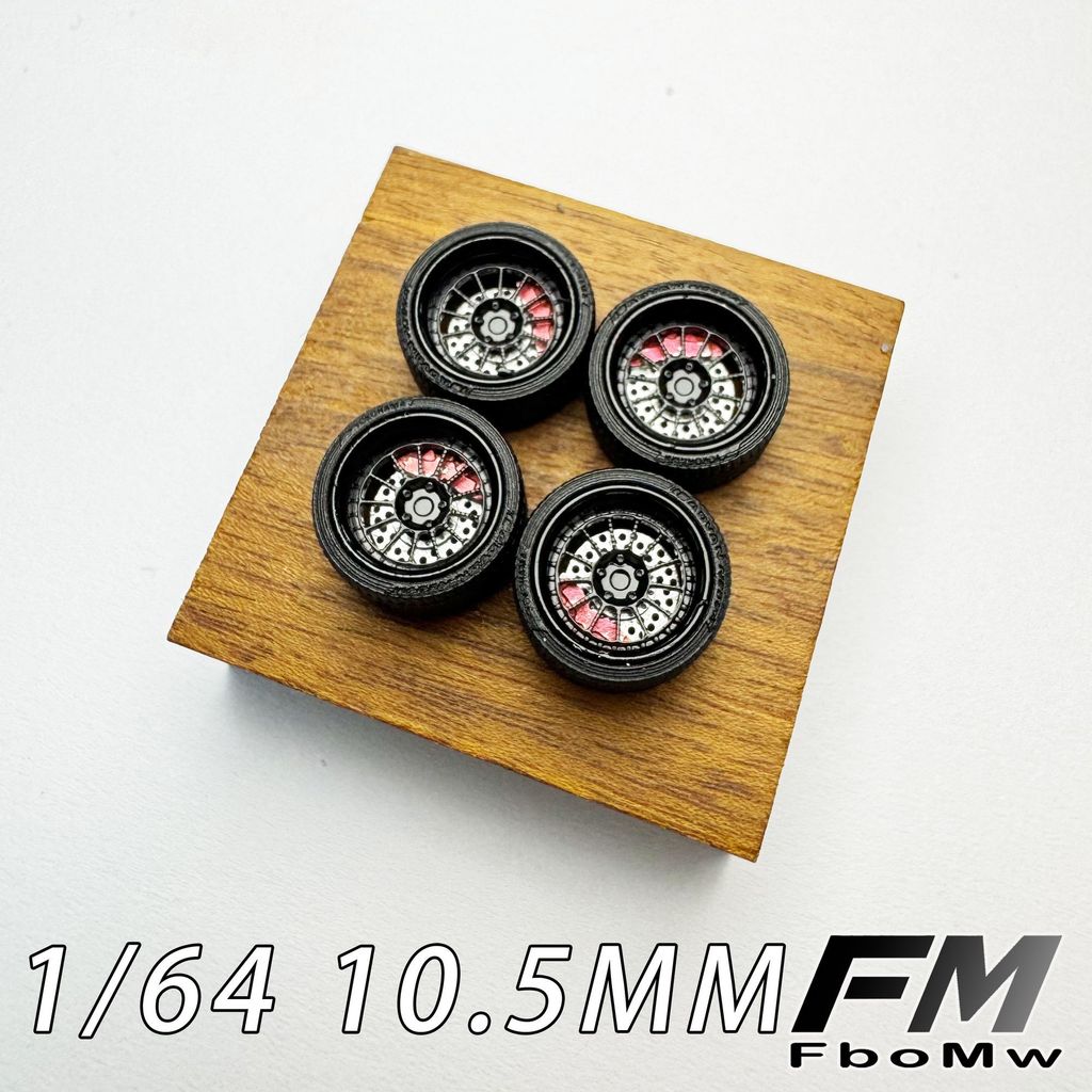 FM-FboMw 1/64 HY-03 10.5 มม.Static ล้อเรซิ่นวัสดุดัดแปลงล้อรถการปรับเปลี่ยนชิ้นส่วน#peetyeee