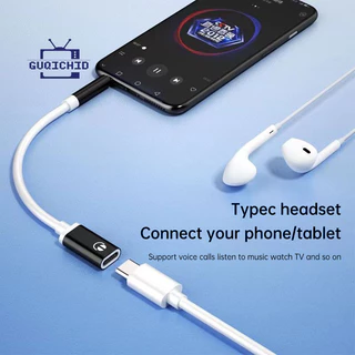 1 ชิ้น 3.5 มิลลิเมตรชายกับ Type-C หญิงหูฟัง Aux Cable Converter Type-C สำหรับแท็บเล็ตและแล็ปท็อป ตัวแปลงหูฟังแบบอนาล็อก