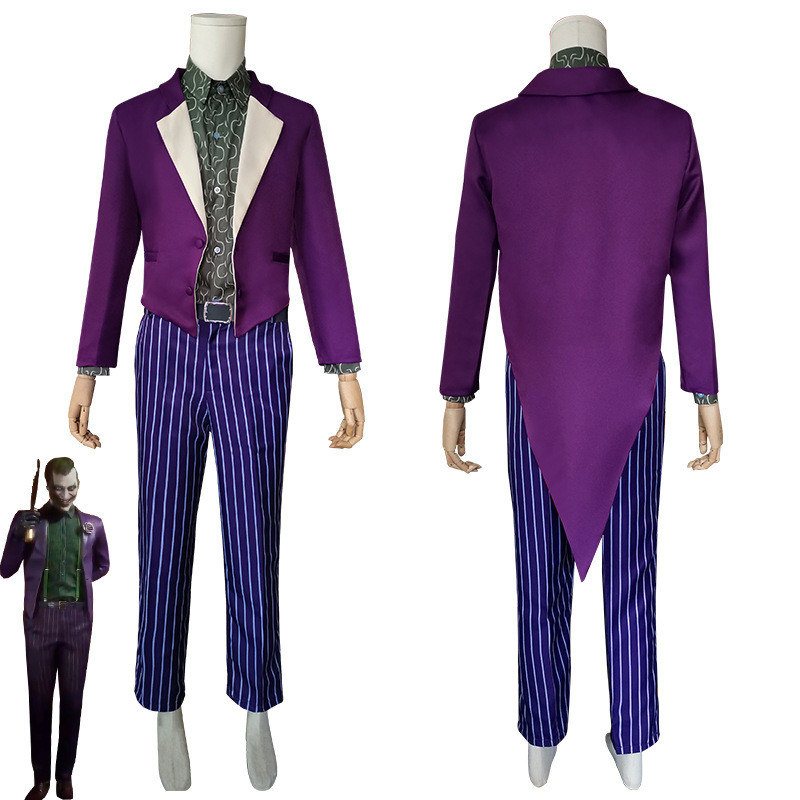 Mortal Kombat 11 game cosplay costume, Joker full set role-playing cosplay Halloween performance cos