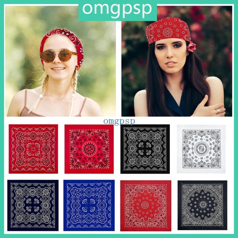 Floral Bandana Head Scarf Hip Hop Halloween Turbans Head Scarf for Rapper