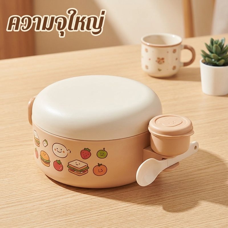น่ารัก French Fries กล่องอาหารกลางวัน Leakproof คอนเทนเนอร์อาหารขนมขบเคี้ยว Bento กล่องโรงเรียนปิคนิคอาหาร ราคา ถูกที่สุด ดีลบีเคเค แกลเลอรีภาพที่ 4