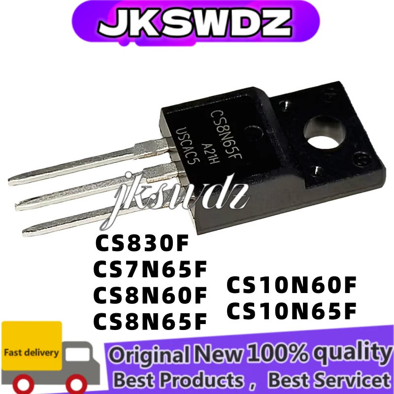 1-5PCS CS8N65F CS830F CS7N65F CS8N60F CS10N60F CS10N65F TO-220F high-power MOS FET ในสต็อก