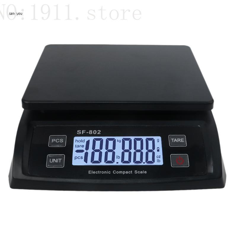 SF-802 เครื่องชั่งน้ําหนักดิจิตอล 66lb / 0.1oz (30kg / 1g) เครื่องชั่งน้ําหนักไปรษณีย์พร้อมถือ