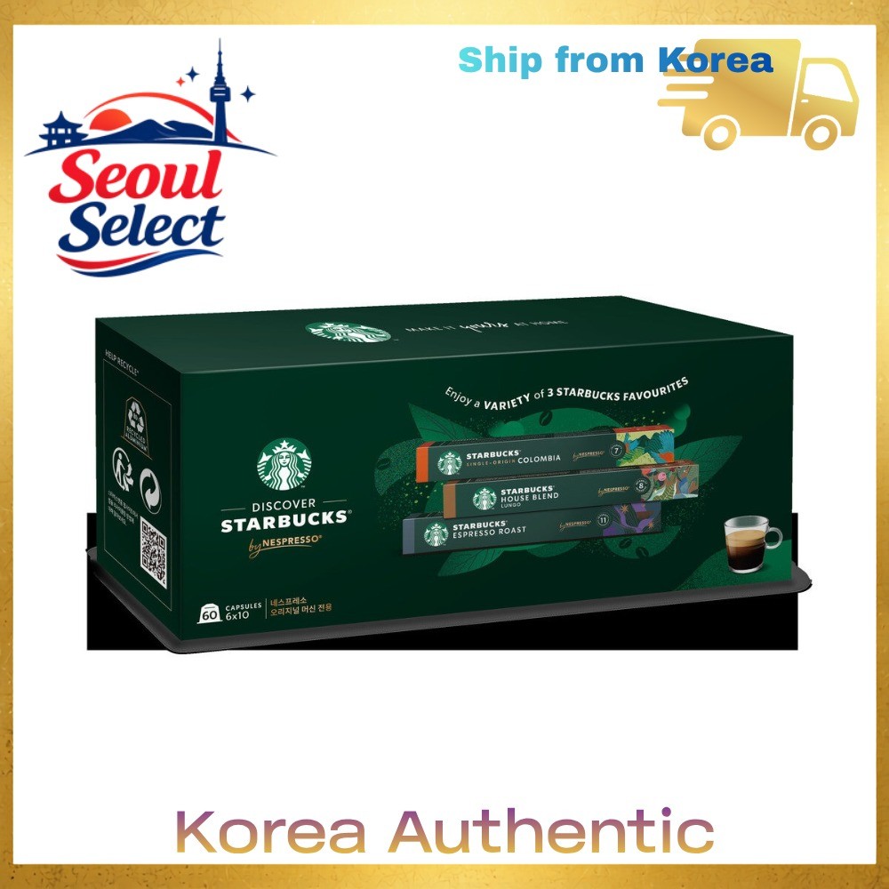 Starbucks by Nespresso Capsule Coffee Variety Pack 60 แคปซูลขายดี