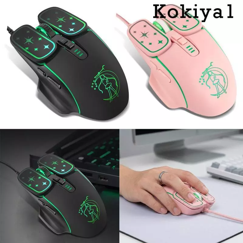 เมาส์เกมมิ่งมีสาย RGB แบบเงียบ ปรับความเร็ว 4 ระดับ thumbnail 4
