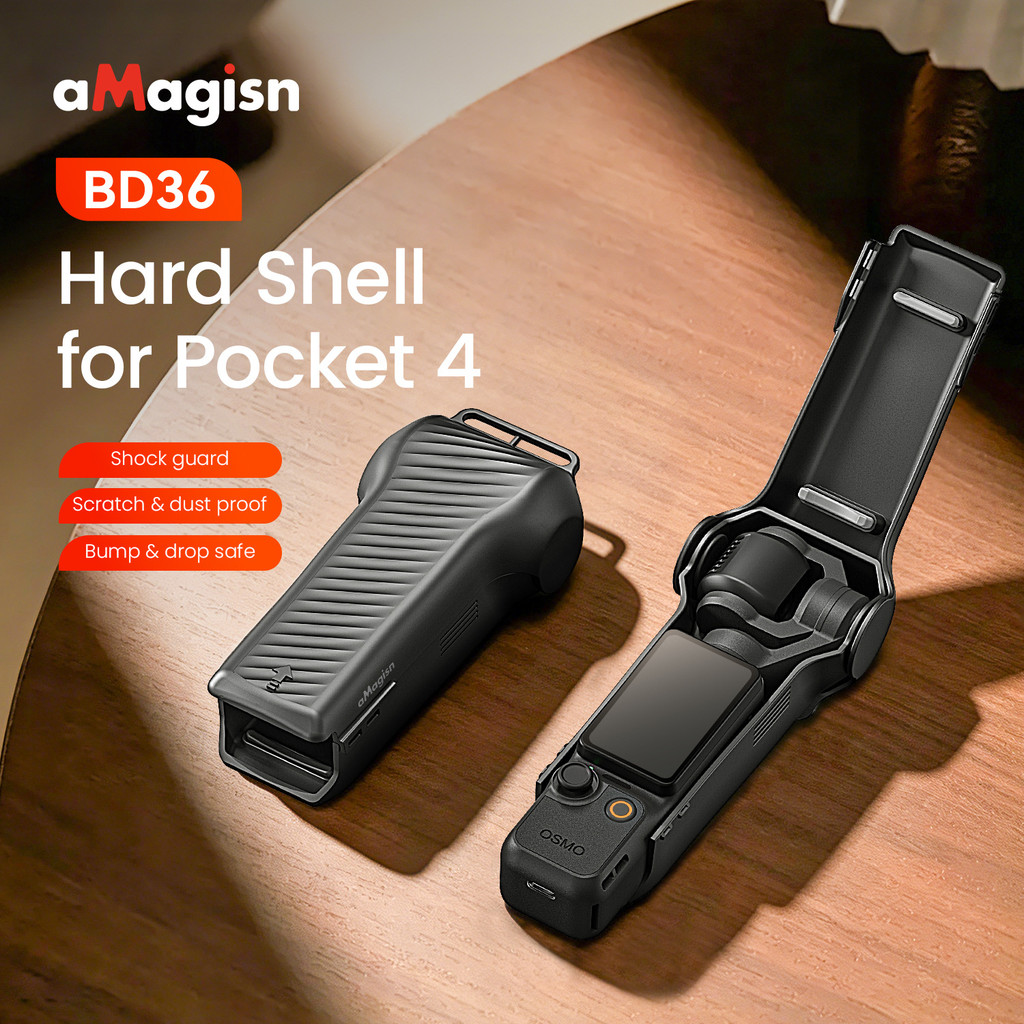 เหมาะสําหรับเคสป้องกันแบบพกพา DJI Pocket 4, เคสป้องกัน Pocket 4 อุปกรณ์เสริมสําหรับกล้องกีฬา