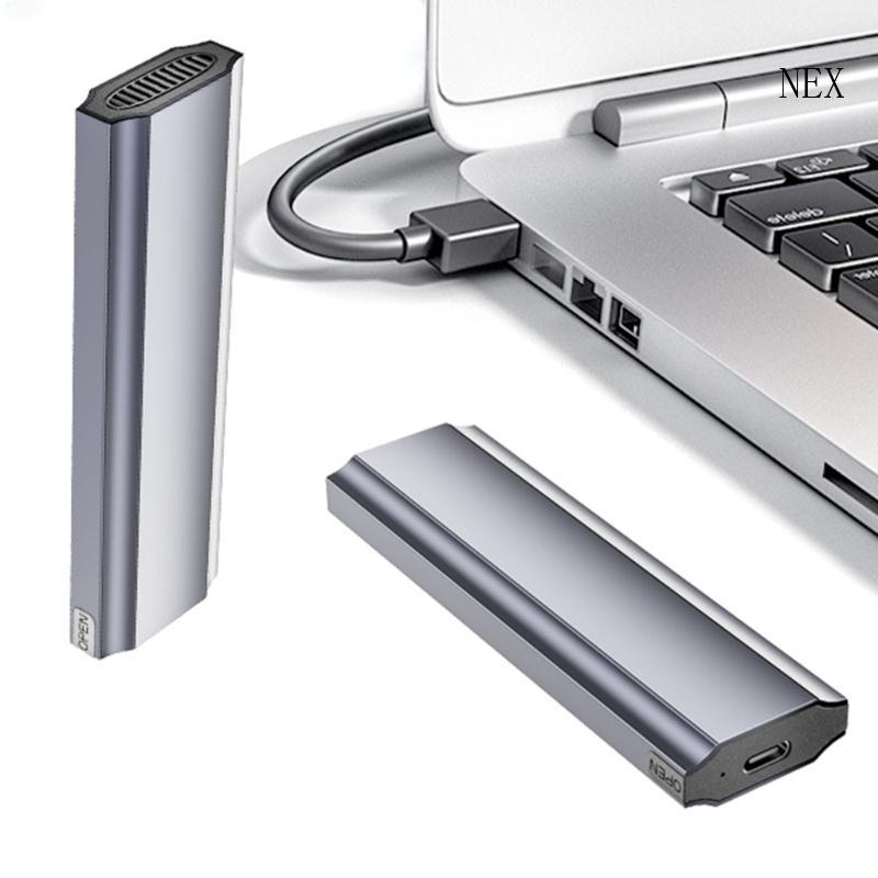 NEX Portable AluminiumAlloy SSD Enclosure รองรับกล่อง SSD USB 3 1 DualProtocol