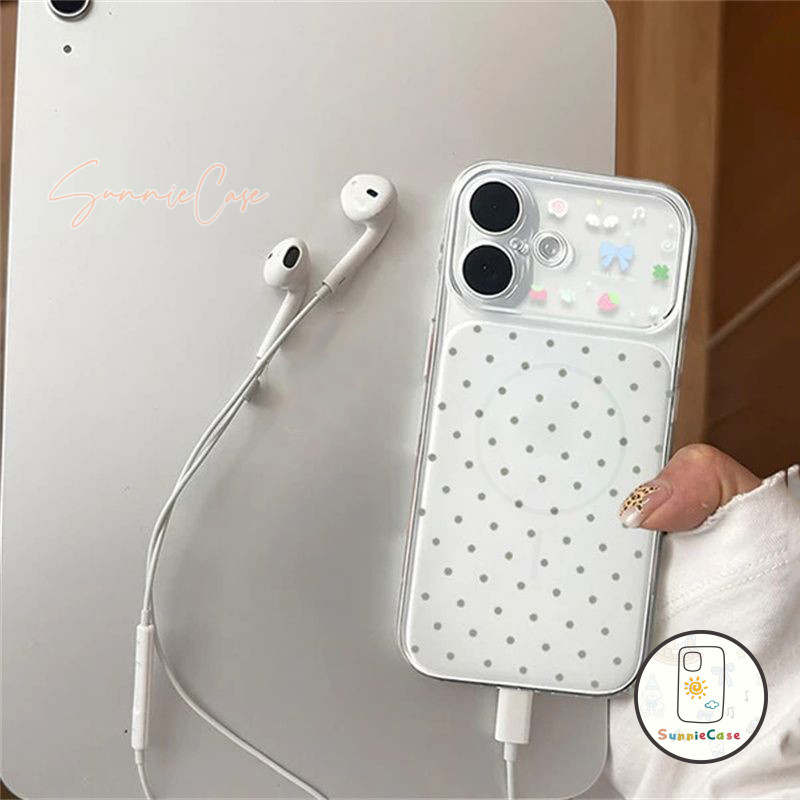 เคสไอโฟน17air เหมาะสำหรับ IPhone 17 15 11 Pro Max 14 13 12 16 15 Plus 16 PROวัสดุป้องกันการตกของจุดคลื่นโปร่งใสเหนือกว่า