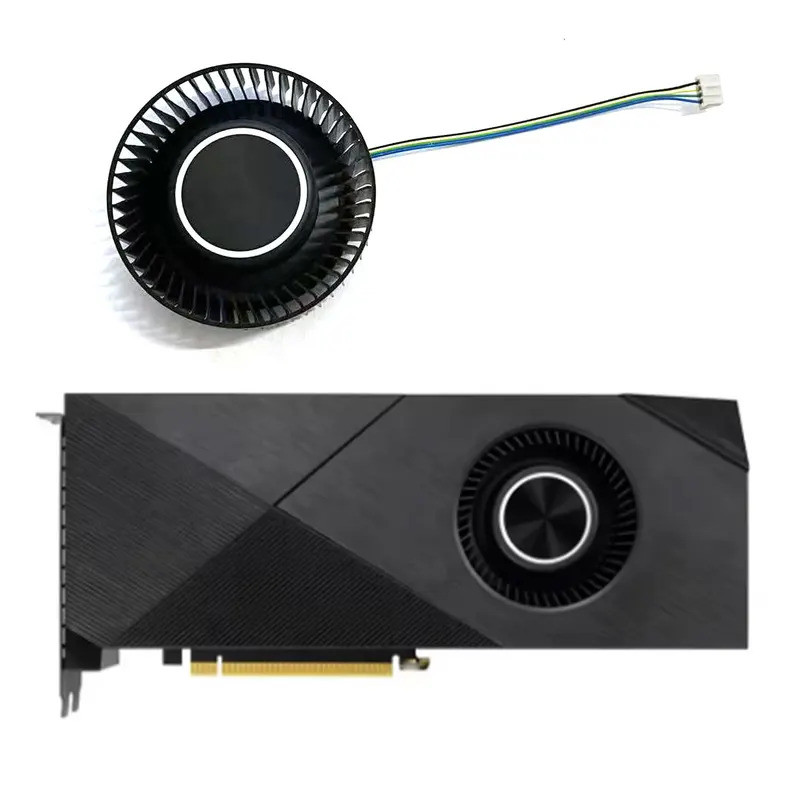 FD7525H12D 4PIN RTX2080 2080TI GPU พัดลมสําหรับ ASUS TURBO RTX 2060 2070 2080 2060S 2070S 2080TI HZD