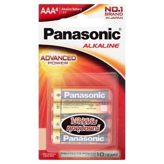 [สินค้าส่งด่วน] พานาโซนิค ถ่านAAA LR03T/4B PANASONIC ALKALINE BATTERY(AAA)LR03T.4