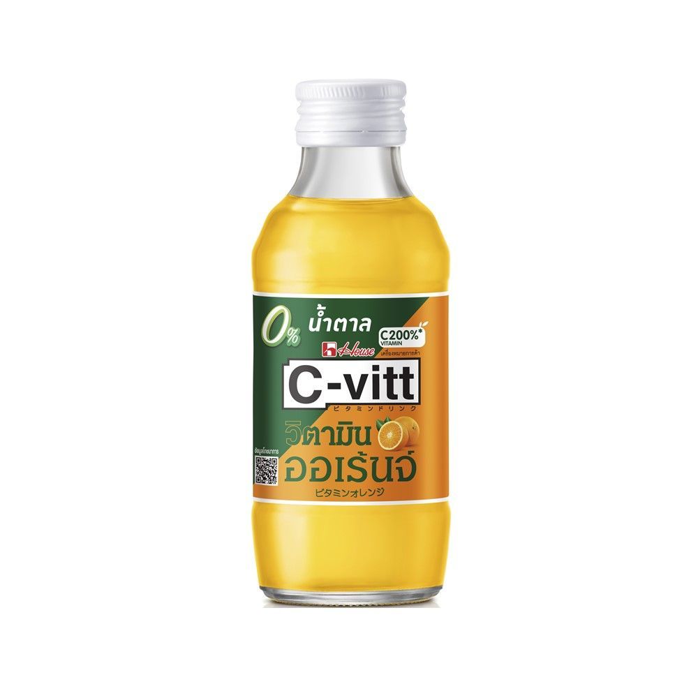 [สินค้าส่งด่วน] ซีวิต วิตามินออเรนจ์ น้ำตาล0% 140 มล. C-VITT VITAMIN ORANGE 0% SUGAR 140ML.