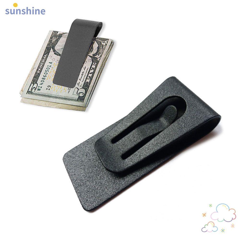 SSUNSHINE Cash Holder Smart Men สีดํา Stainless Steel