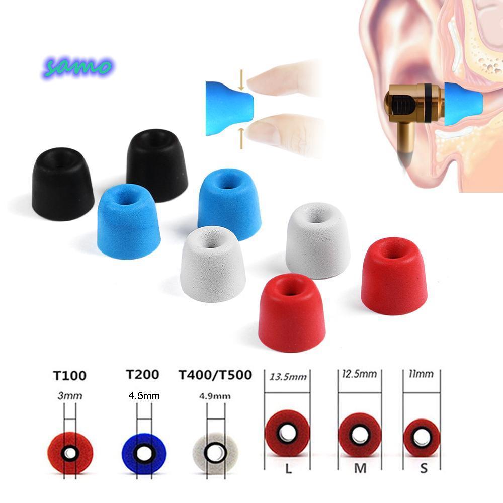 SAMO Replacement Eartips ชุดหูฟัง Soft Consumer Electronics Memory Foam สําหรับหูฟังชนิดใส่ในหู