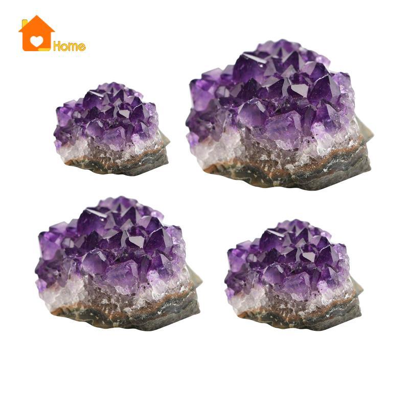 [นานาaa] 10-50g Geode คริสตัลธรรมชาติ Cluster Quartz Wand Point Energy Healing Mineral Stone Rock ตั
