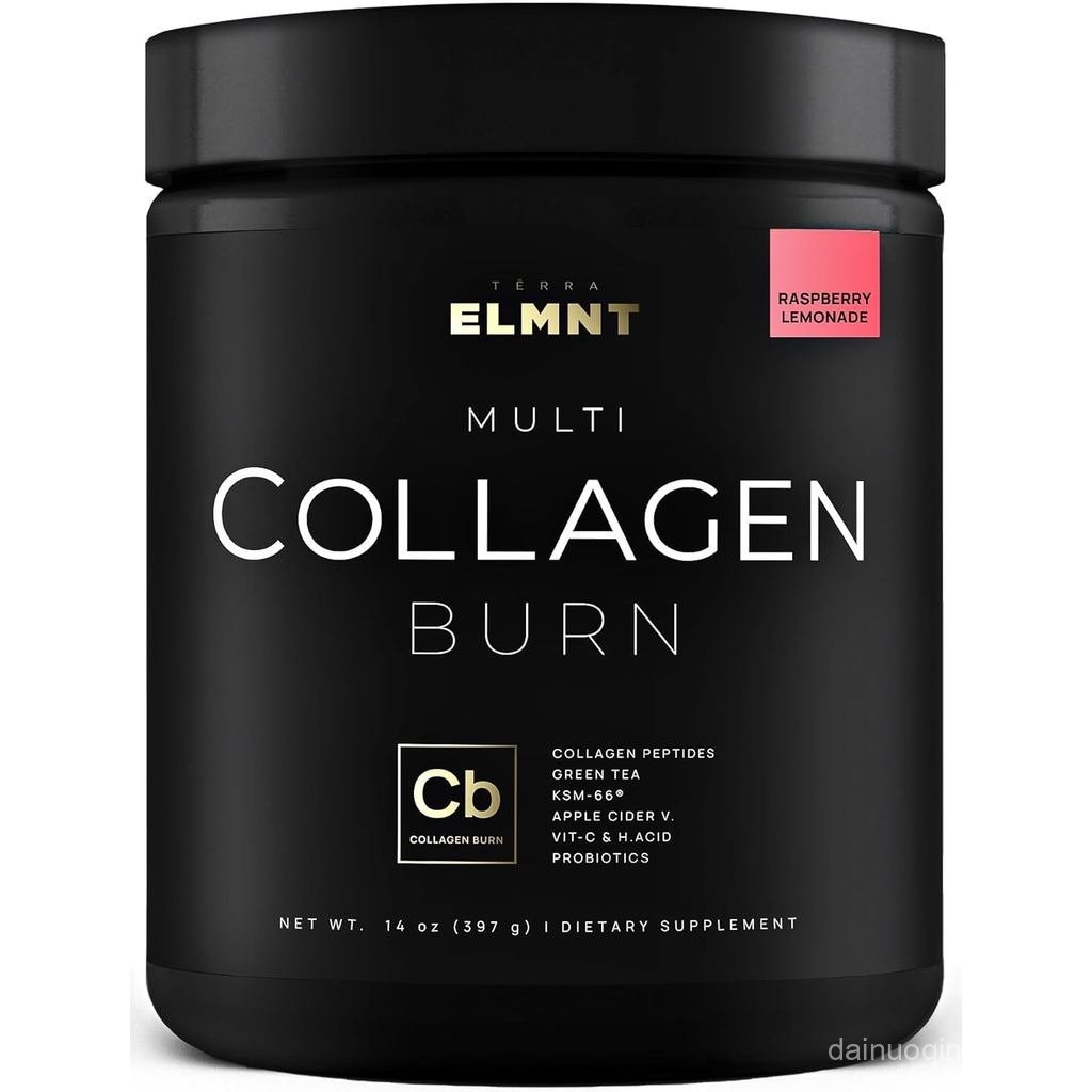 ELMNT er Collagen Burn สําหรับผู้หญิง w. โปรไบโอติกกรดไฮยาลูโรนิก Apple C Vinegar K66 Biotin+ Premiu