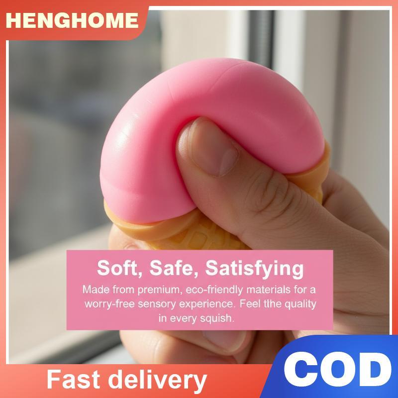 [HENGHOME] ความเครียด Ball Sensory ของเล่น Squishy Fidget Ball สําหรับความวิตกกังวลบรรเทาลูกบอลบีบนุ