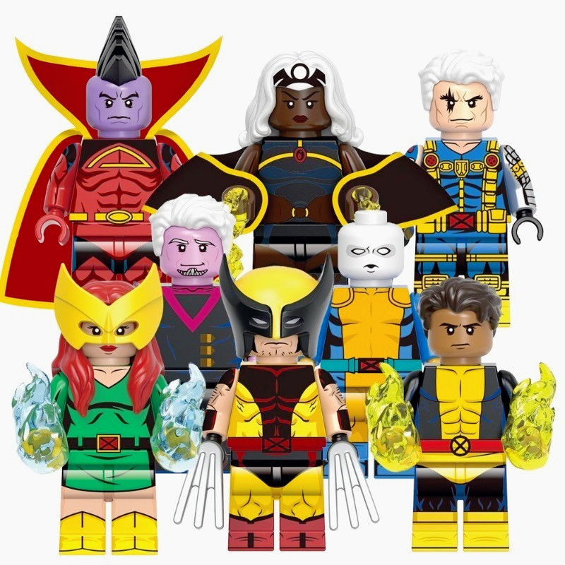 X-Men สาย Jean Grey Storm Bastan James Howlett Logan Morph Mini Action Building Block รูปของเล่นเด็กของขวัญ