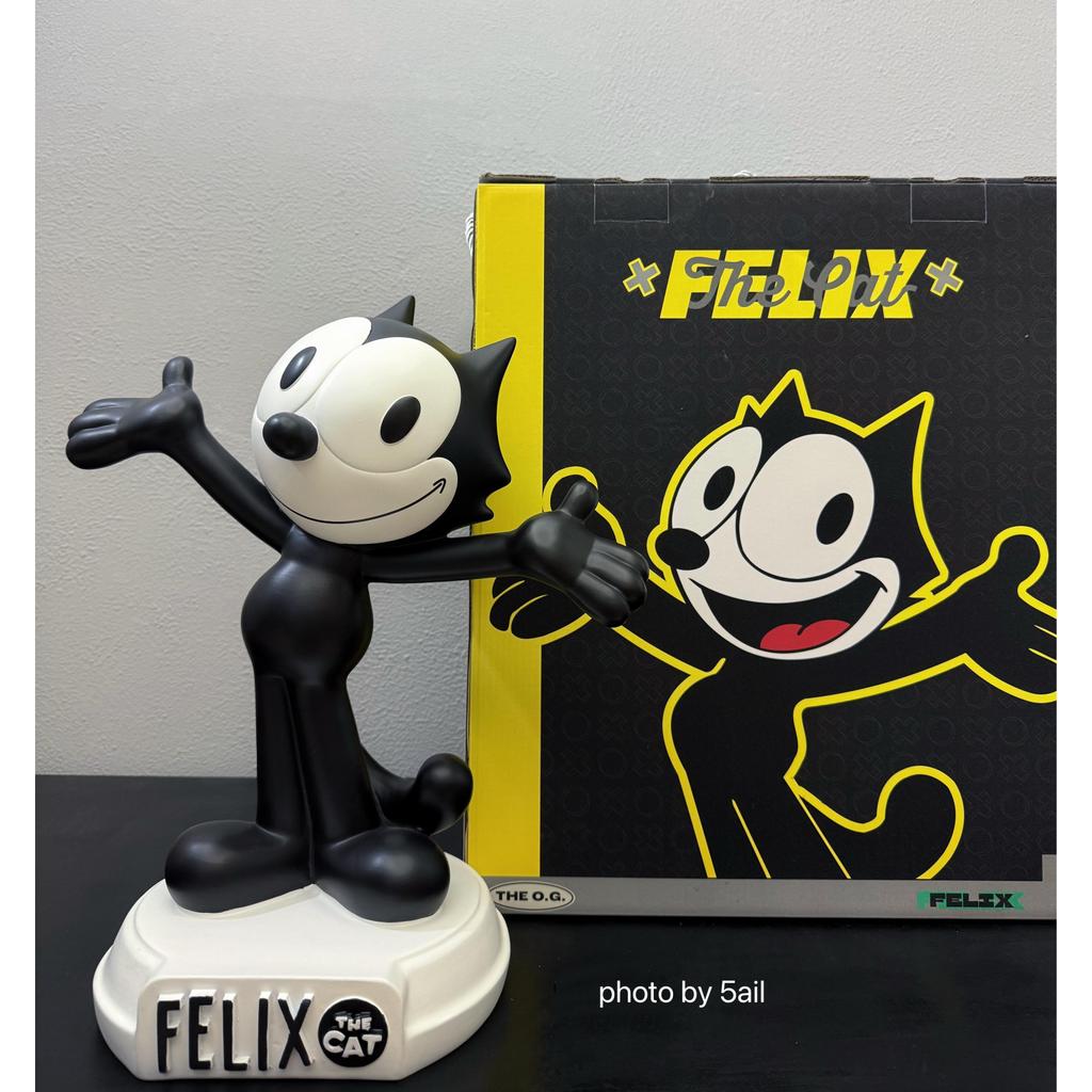Felix felix รูปปั้นแมวคลาสสิกสีดําสีขาวเครื่องประดับอินเทรนด์ของเล่นตุ๊กตารูป