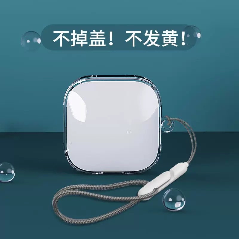 Stock ReadyCase สําหรับ Anker Soundcore R60i NC/R50i TPU หูฟังโปร่งใสปกอ่อนพร้อมเชือกพิเศษ