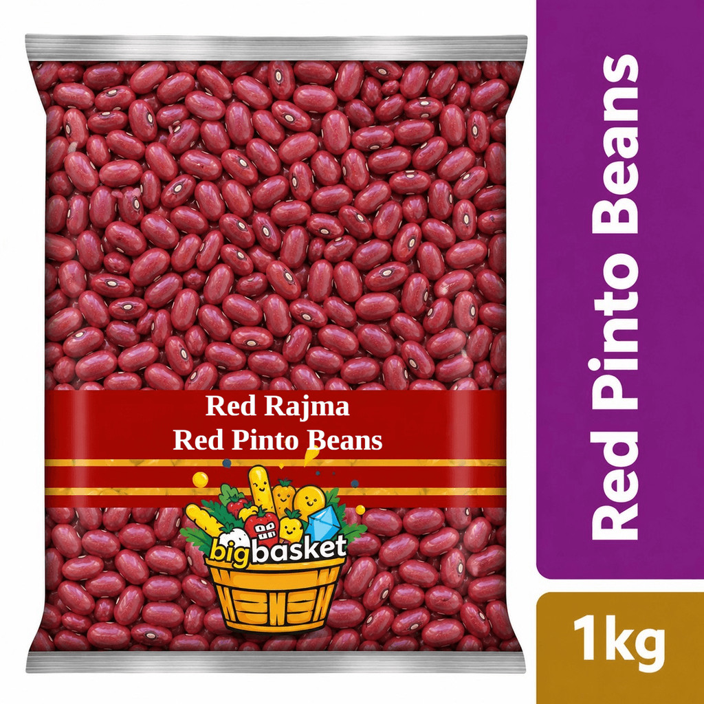 ถั่วแดงหลวง Red Pinto Beans,Rajma 500gm/1kg ถั่วแดง คุณภาพดี โปรตีนสูง ต้มง่าย เหมาะทำอาหารสุขภาพ NV