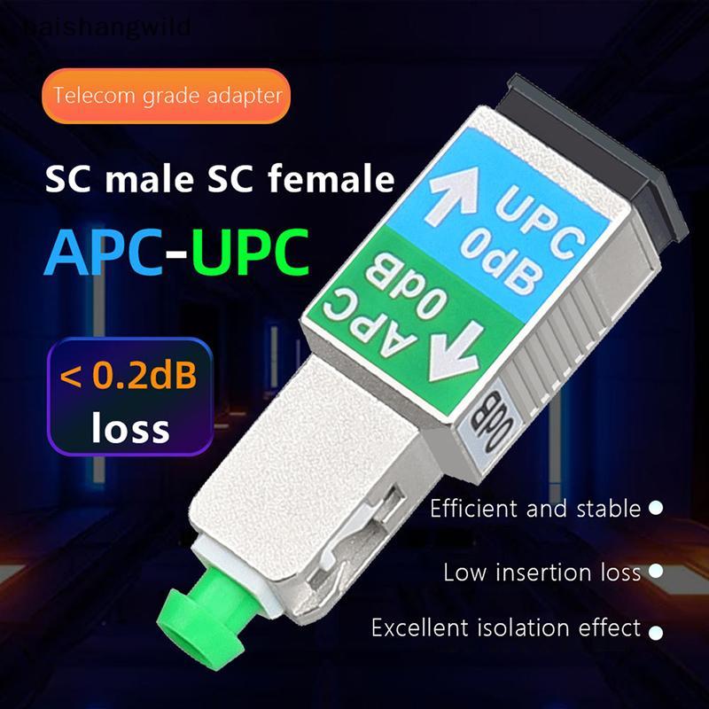 Bwth APC ชาย UPC หญิงอะแดปเตอร์ไฟเบอร์ออปติก 0dB Attenuator 1200-1600NM Connector Jelly